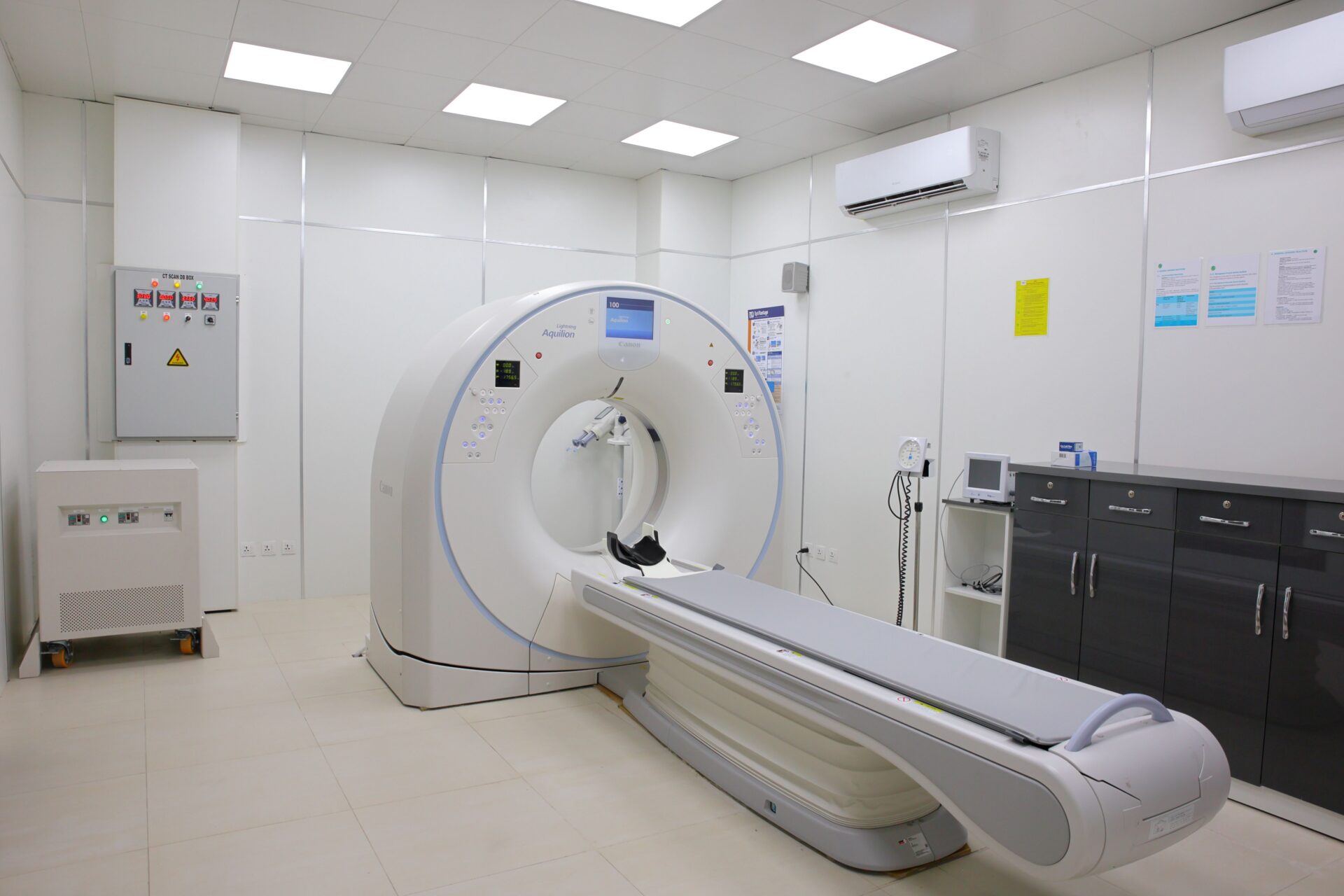 CT scanner in a healthcare facility, showing the type of diagnostic equipment practices may purchase through medical equipment financing.
